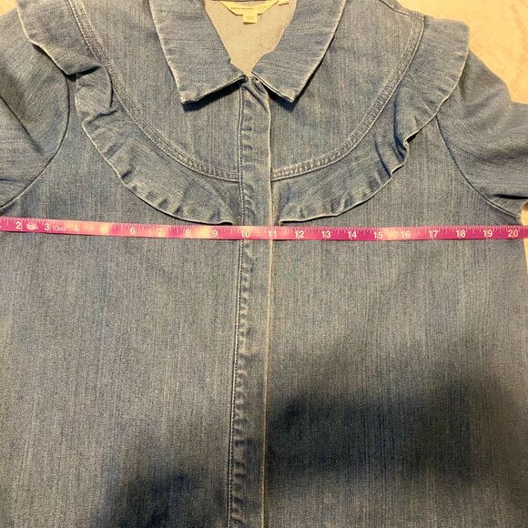 Vero Moda Ruffle Demin Jacket - Picture 4 of 10
